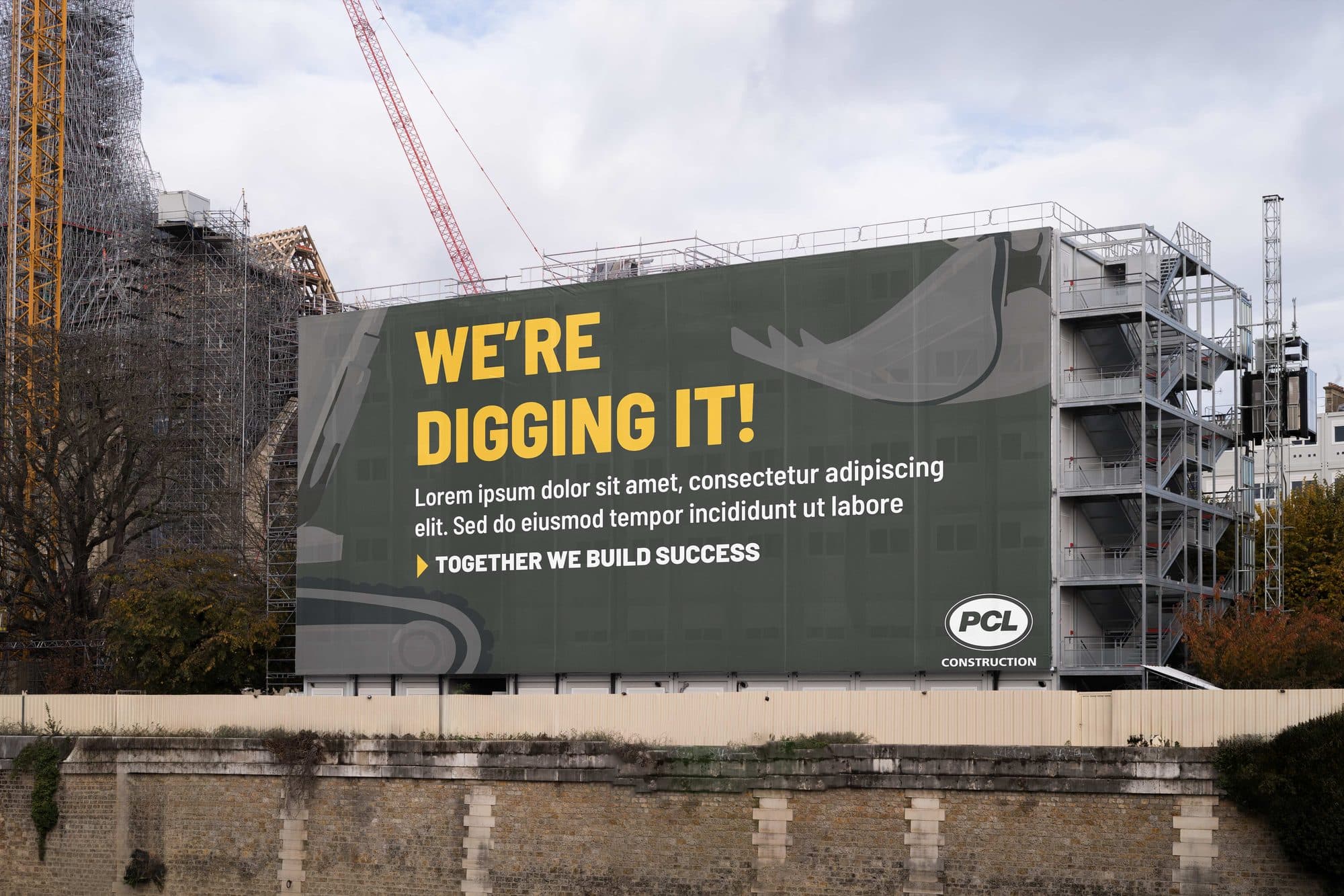 PCL We're Digging It Hoarding Graphics Mockup