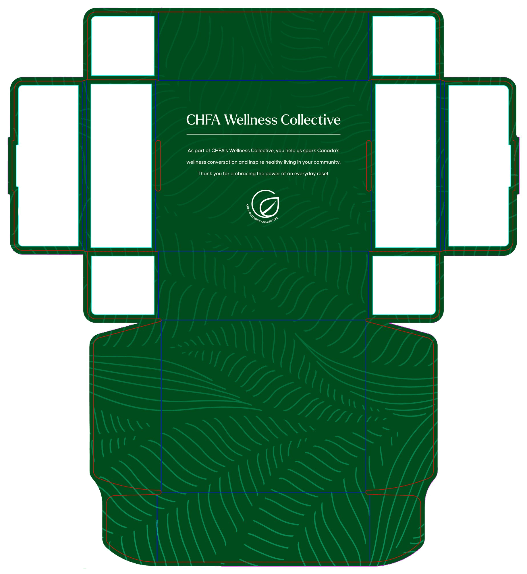 CHFA Wellness Collective Mailer Box - Inside Design (Green)